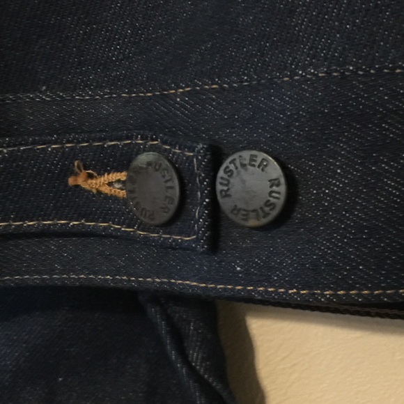 Vintage Men’s Rustler Denim Jacket Size XL trucker - Picture 6 of 6